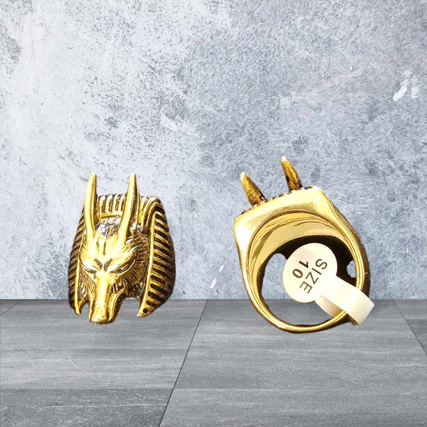 bague égyptienne anubis