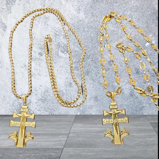 ensemble collier et  pendentif caravaca