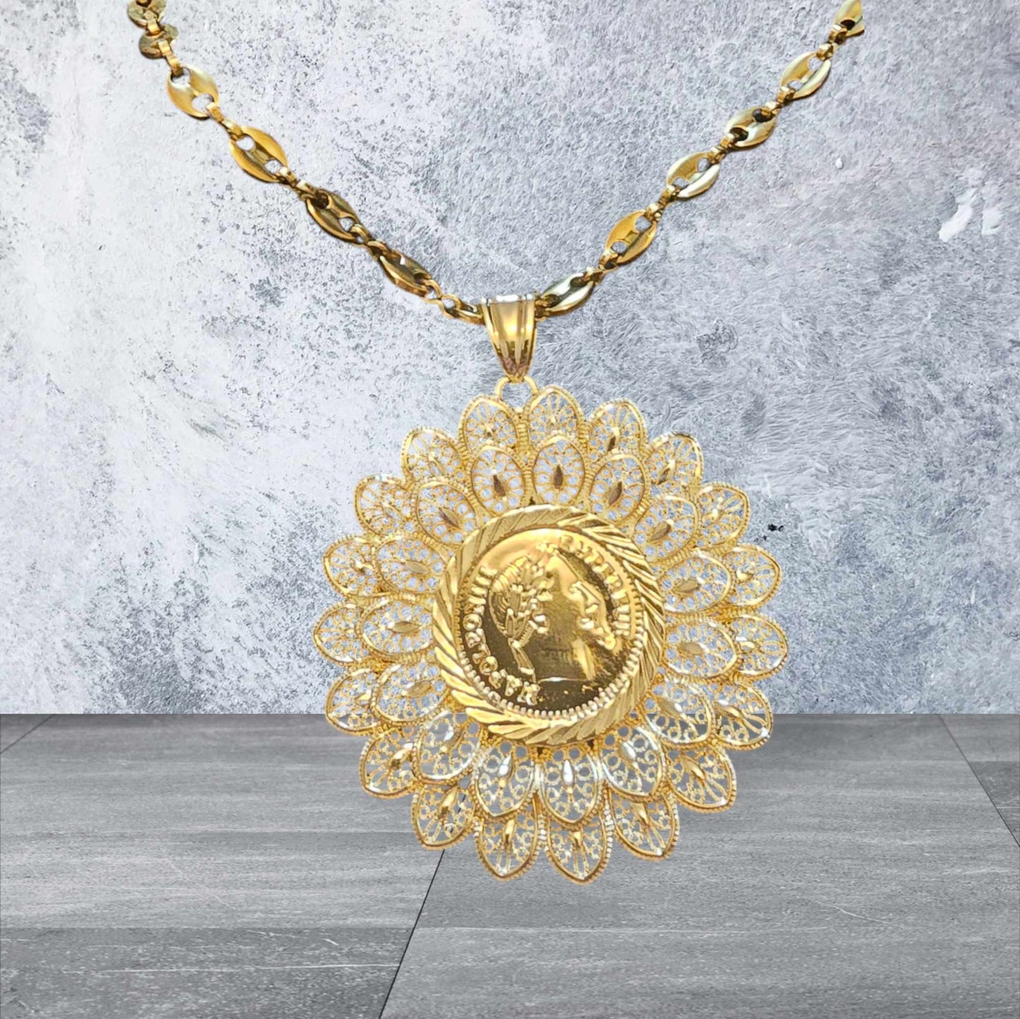 collier pièces napoléon grand model