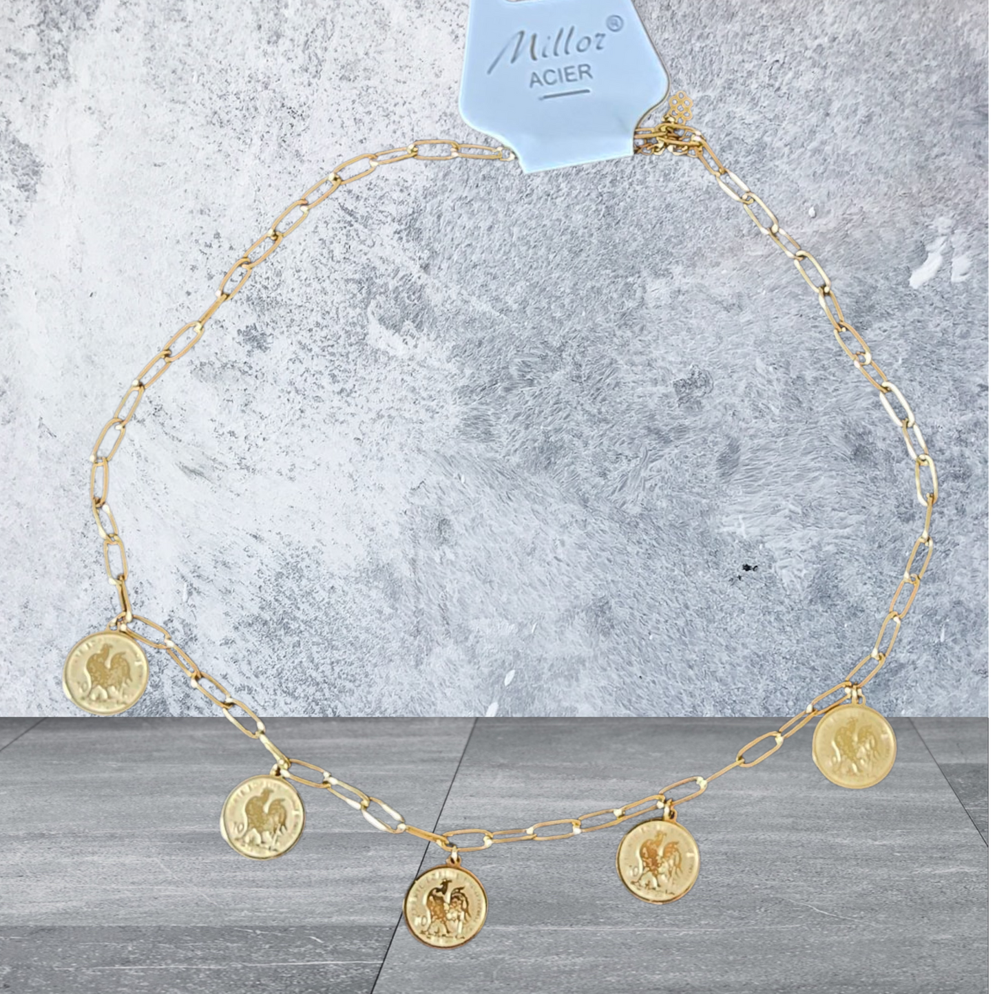 collier pièces napoléon