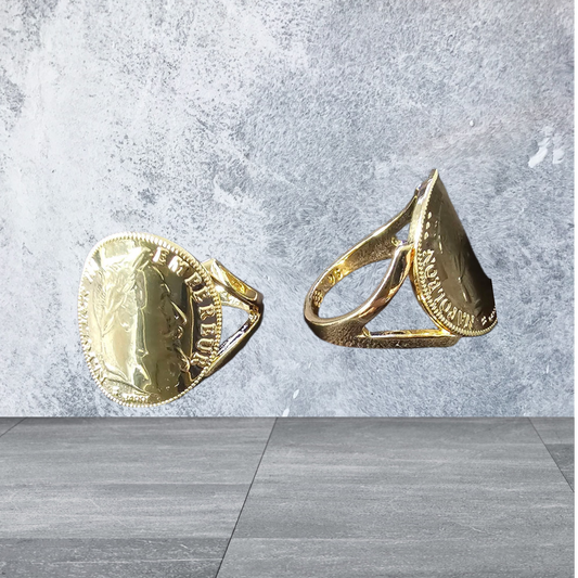 bague  napoléon plier taille 10 francs