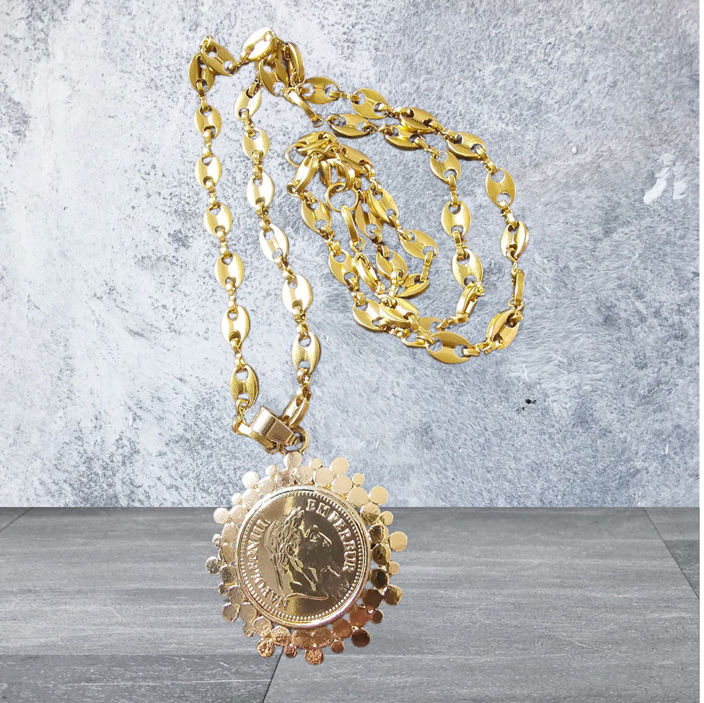 collier pièces napoléon