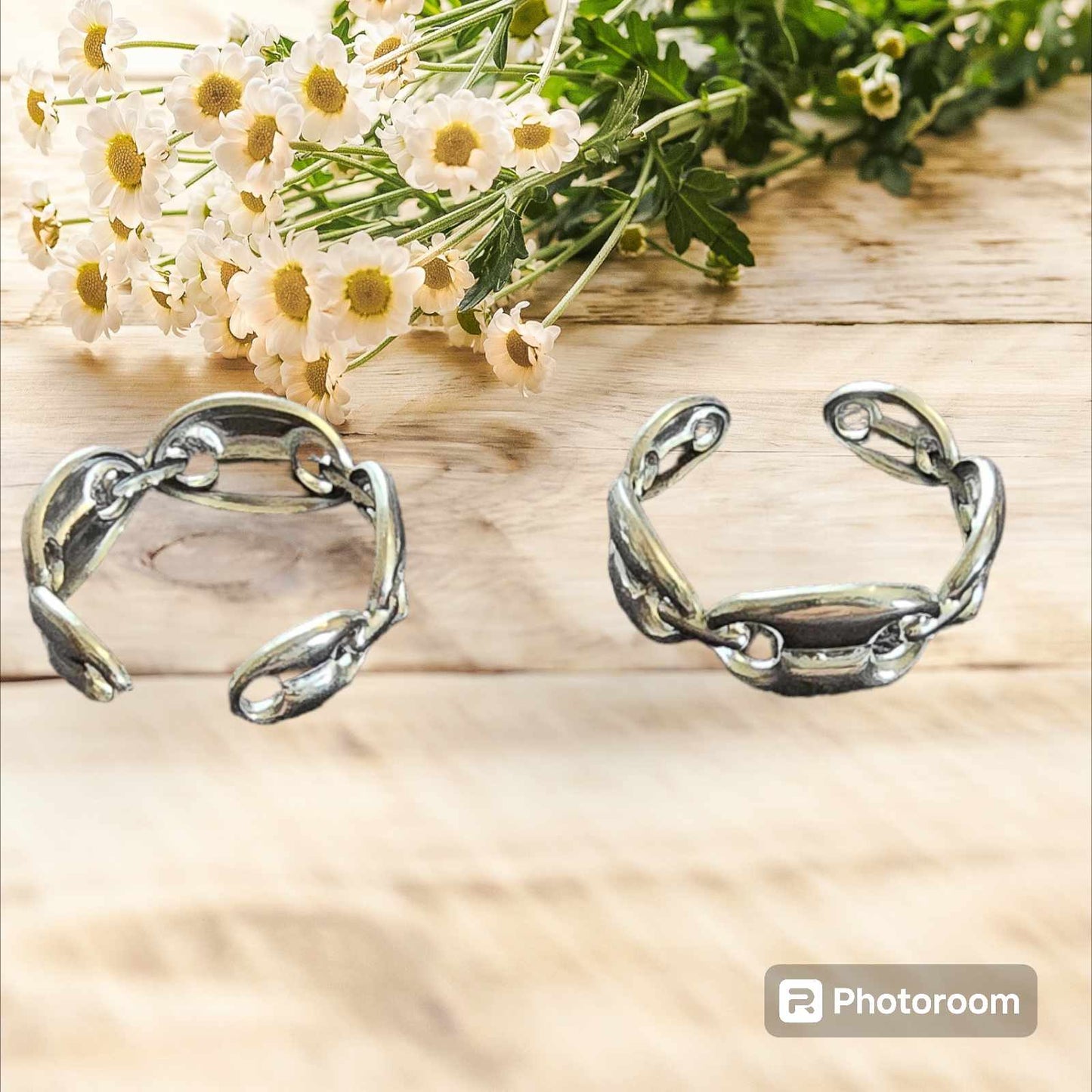 bague grain de café argentè