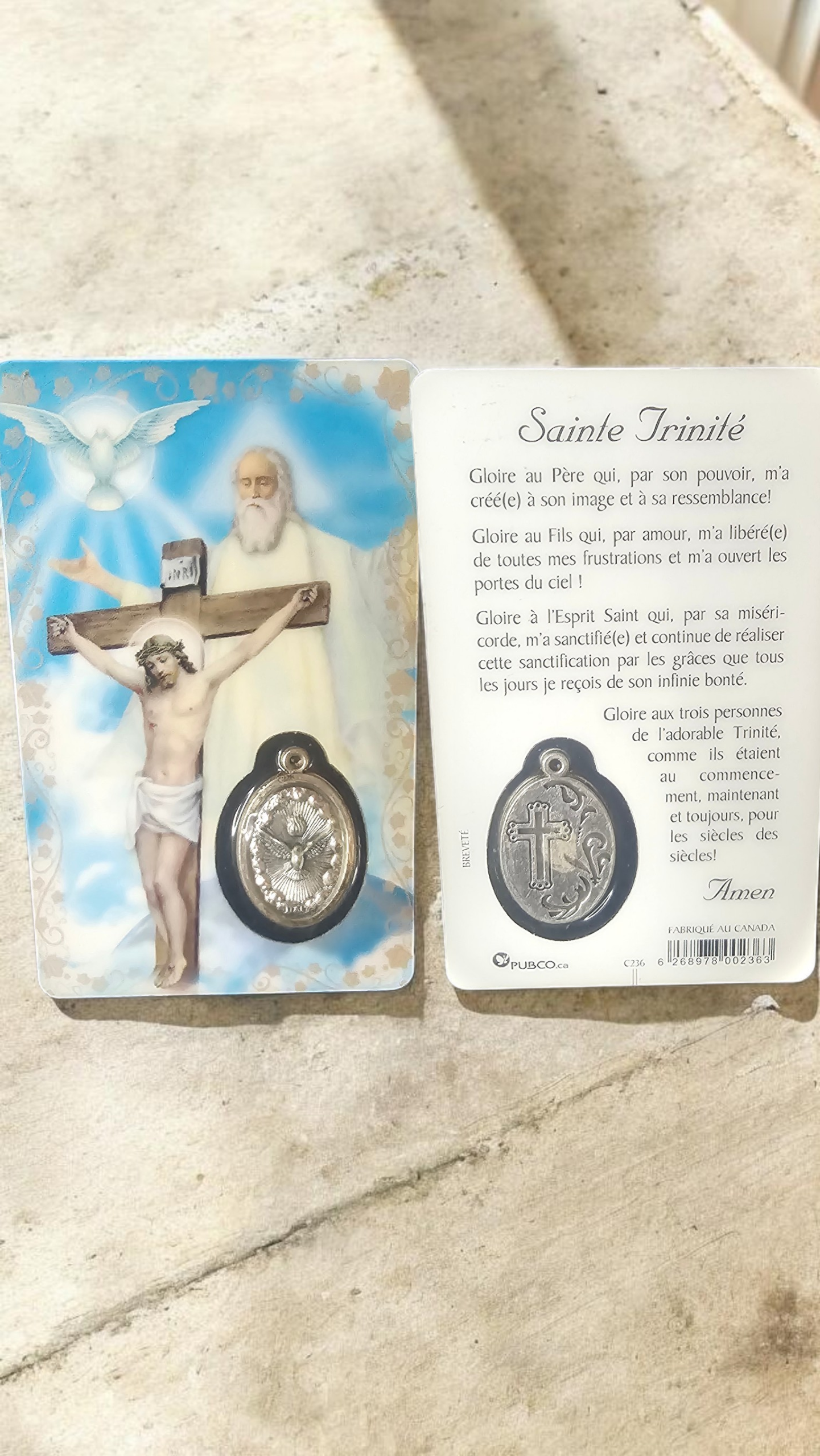 Médaille Sainte trinité