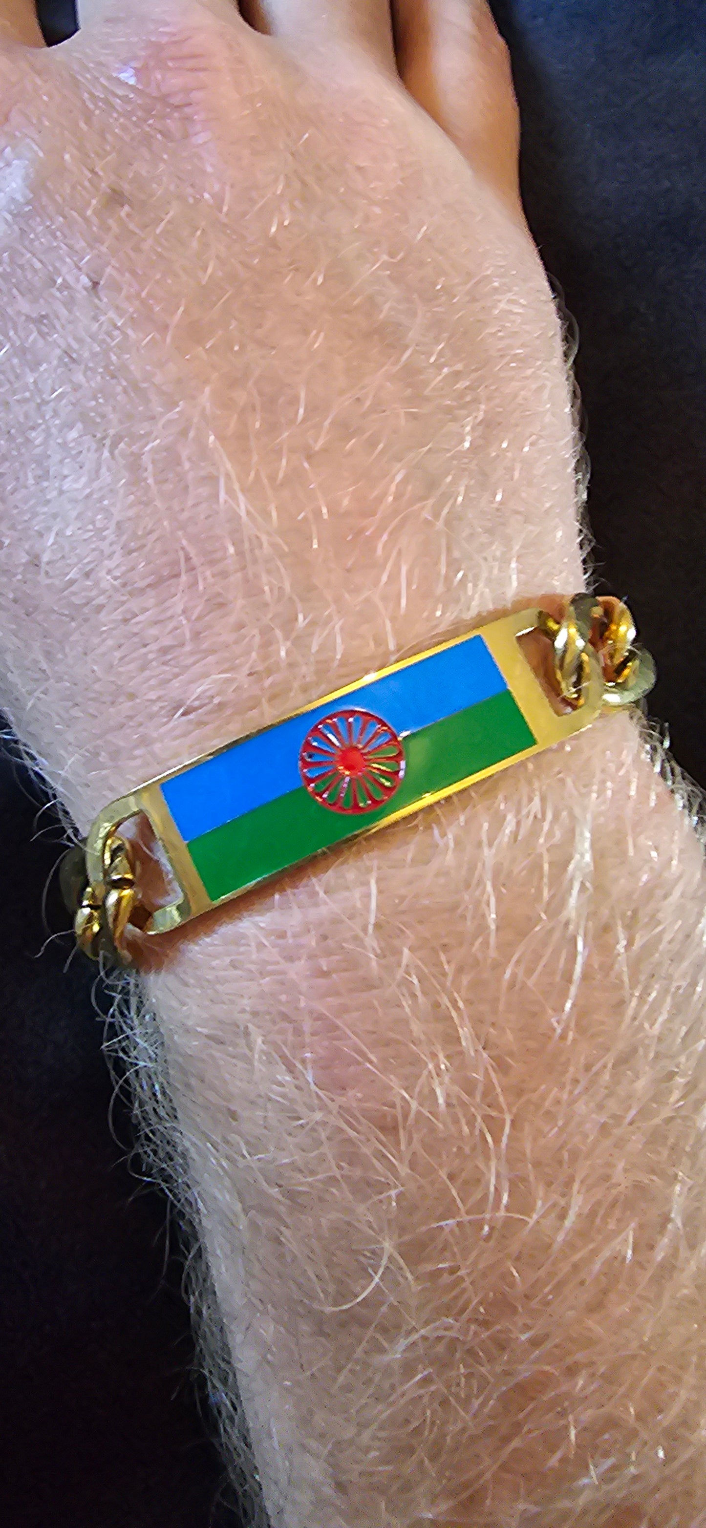 Bracelet avec drapeau voyageur