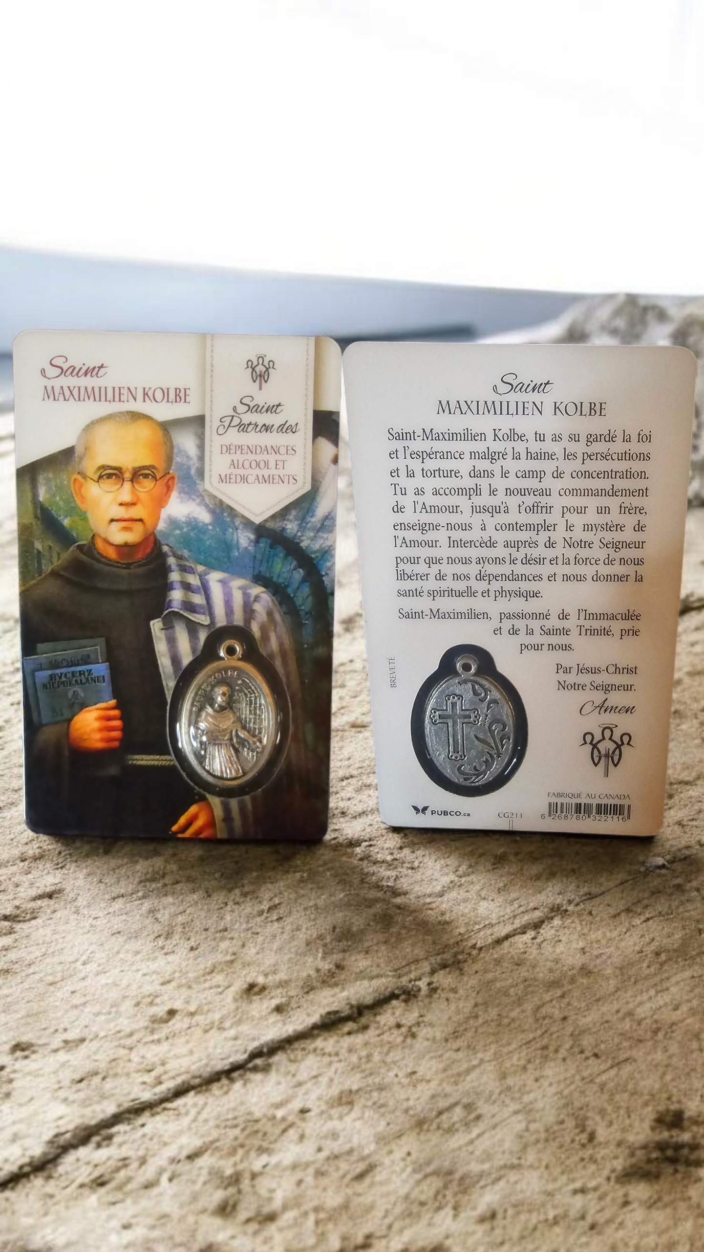Médaille prière saint maximilien kolbe