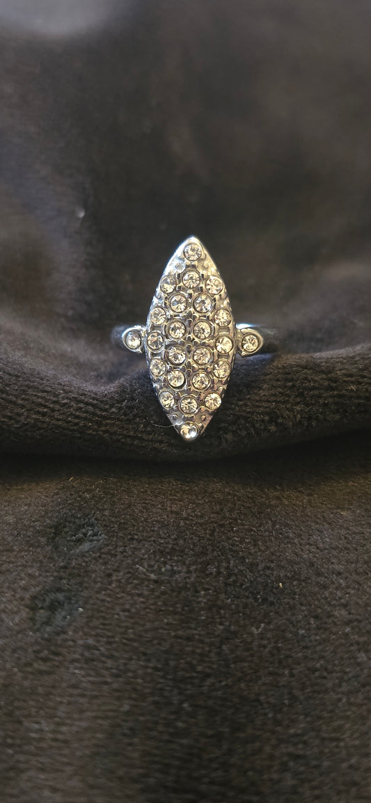 Bague marquise argenté