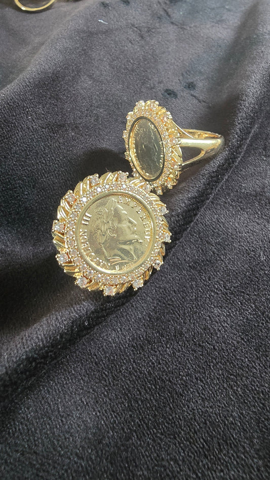 bague  pièce napoléon
