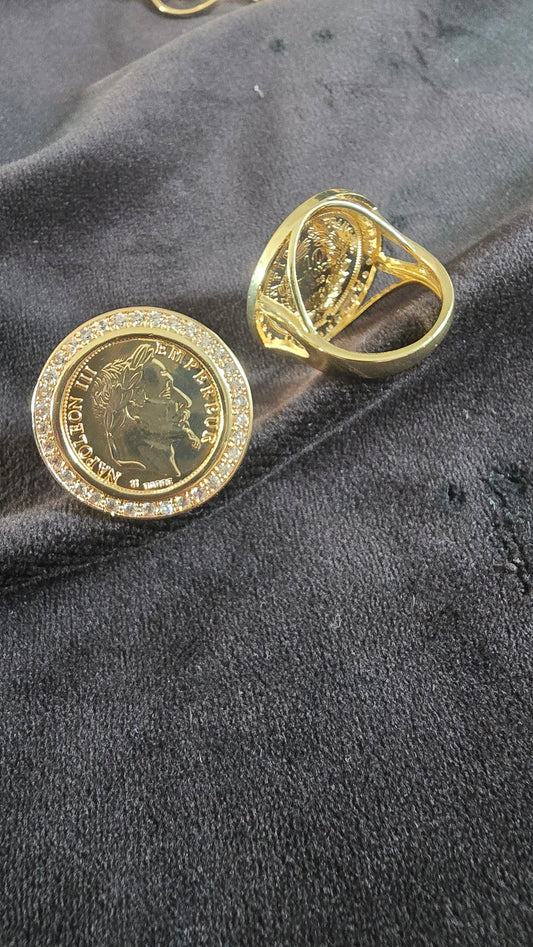 bague  pièces napoléon