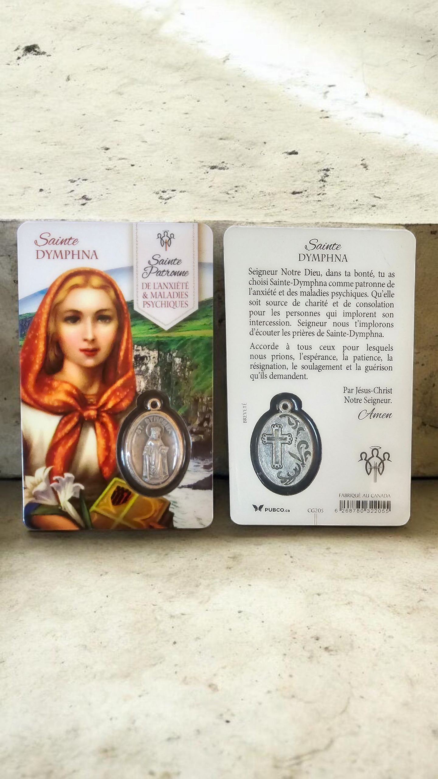 Médaille saint dymphna