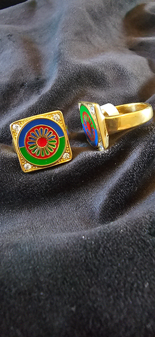 Bague roue roulotte  couleur