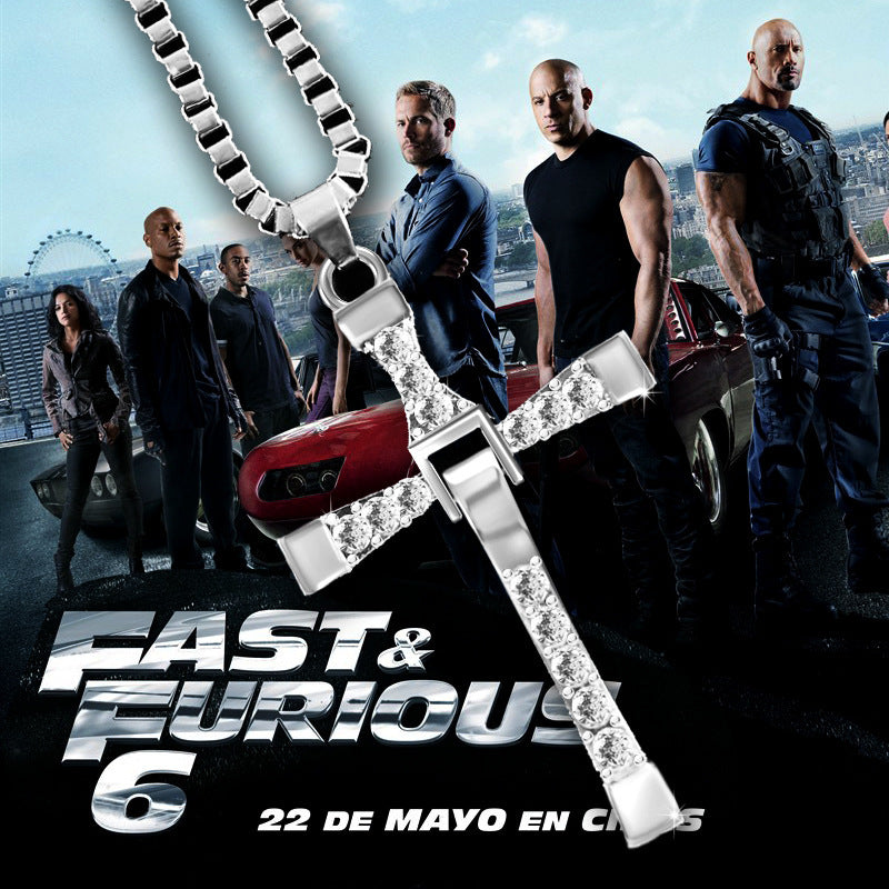 Colliers et pendentifs pour hommes, bijoux à la mode du film le Fast and Furious