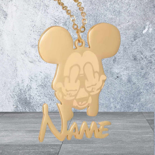 pendentif mickey prénom personnalisé  Disney