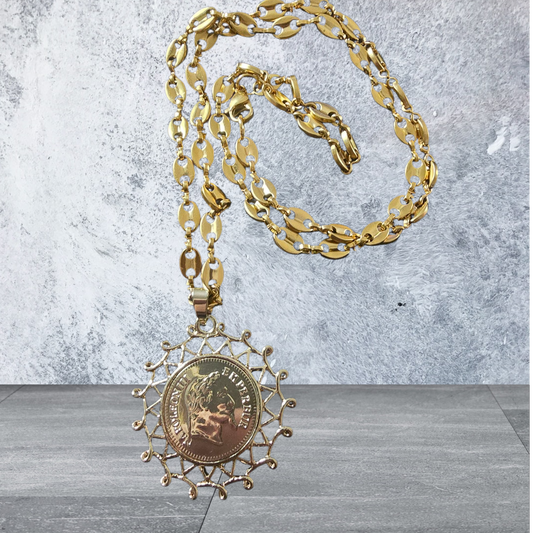 collier pièces napoléon