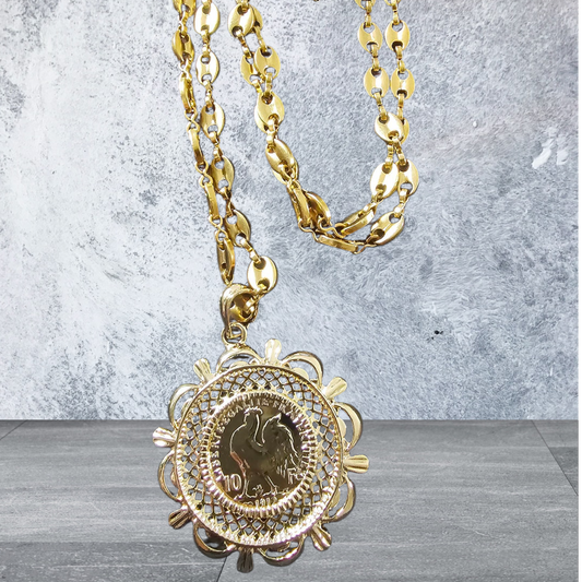 collier pièces napoléon
