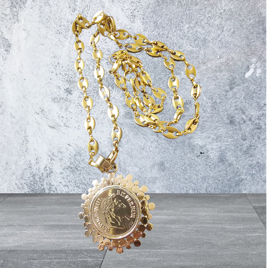 collier pièces napoléon