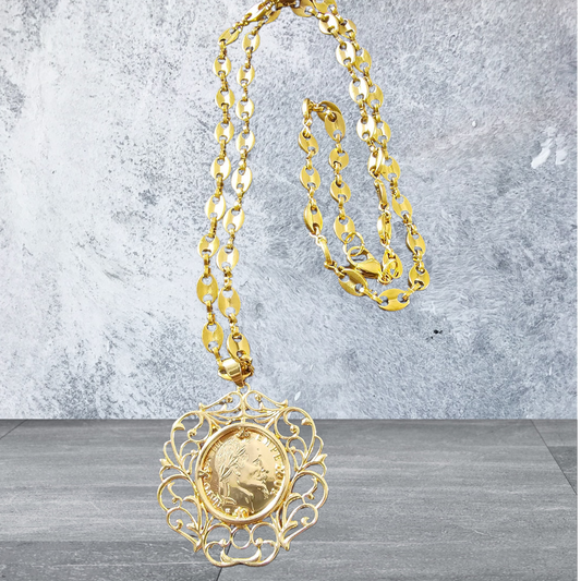 collier pièces napoléon