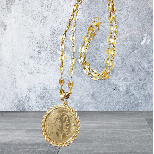 collier pièces napoléon
