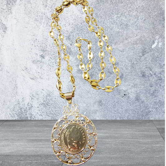 collier pièces napoléon