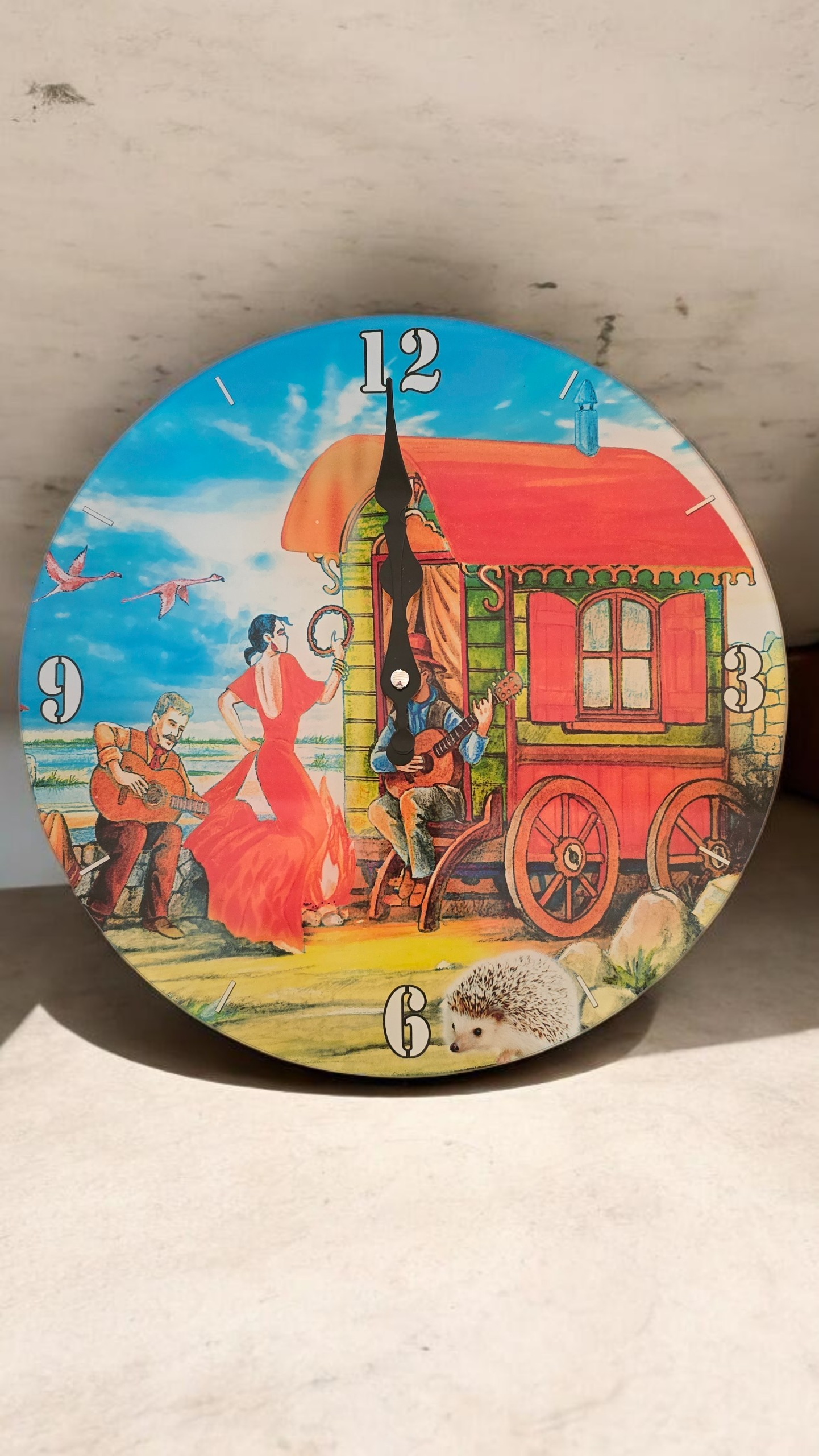 Horloge roulotte