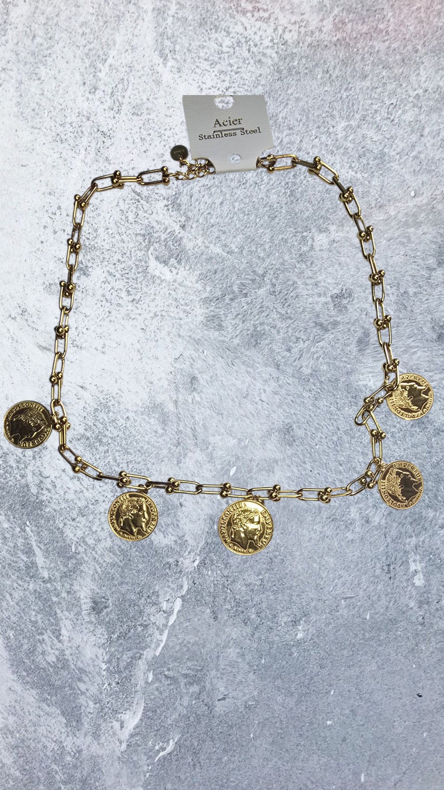collier pièces napoléon