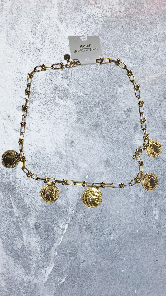 collier pièces napoléon