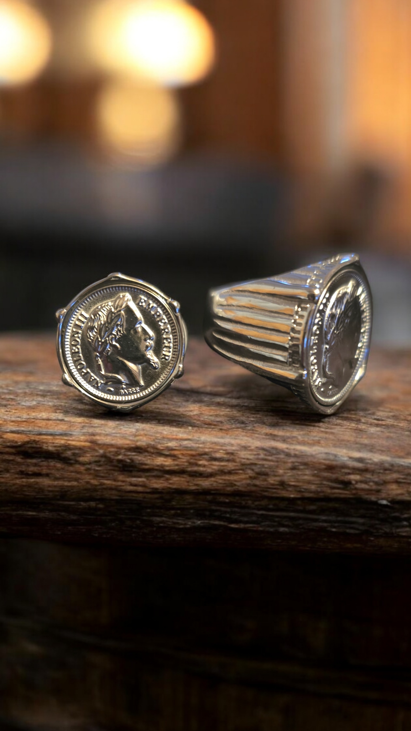 Bague napoléon argenté