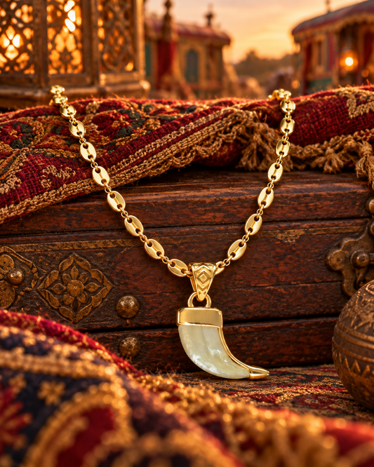 Collier et Pendentif Griffe de Lion enfant et adulte  – Acier Inoxydable 316L Finition Or Fin