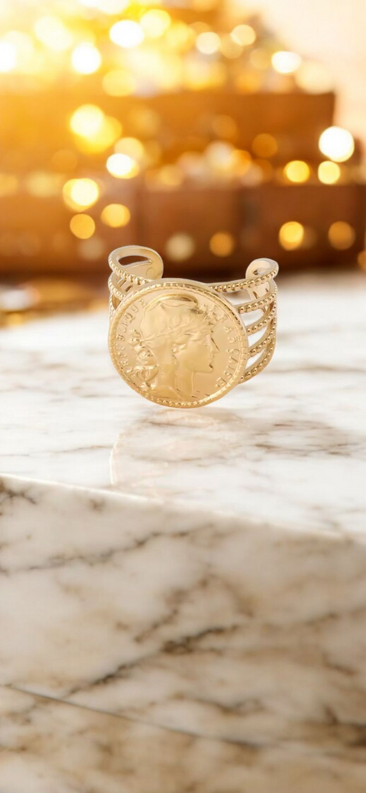 Bague pièces