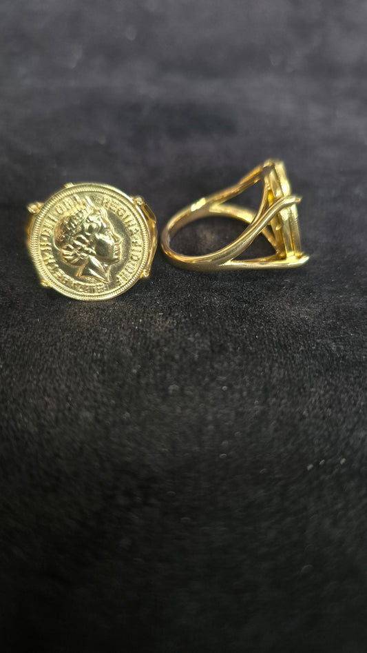Bague pièces Elizabeth