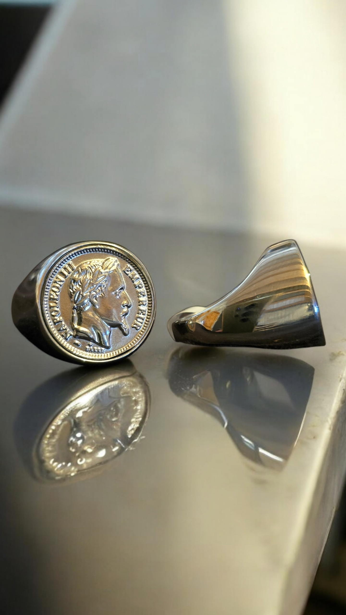 Bague napoléon argenté