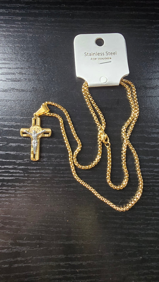 Collier Croix d'oré