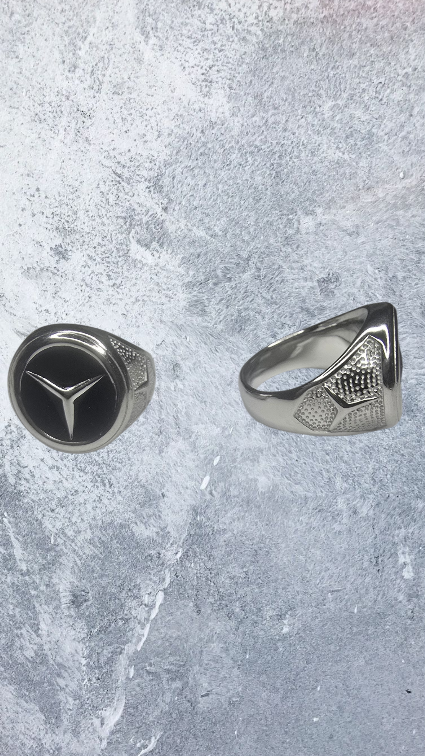 Bague Mercedes  argenté