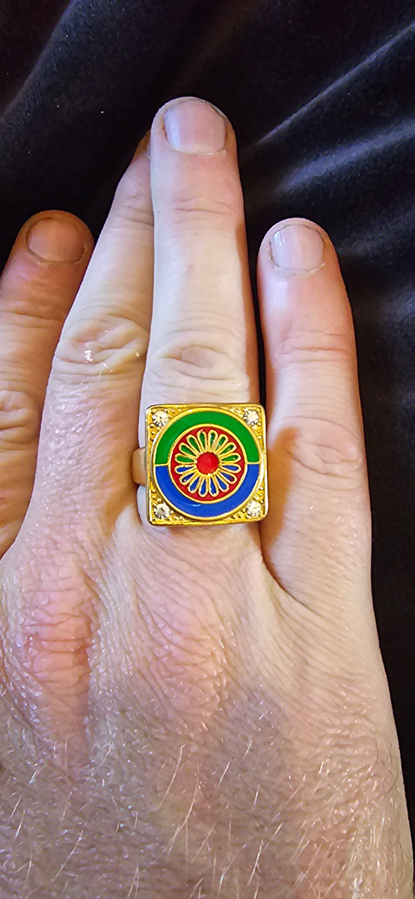 Bague roue roulotte  couleur
