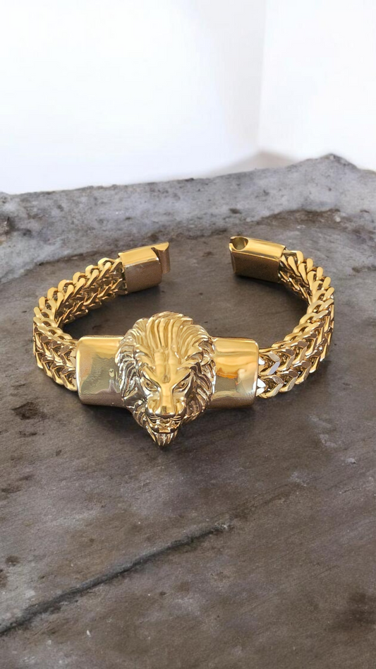 bracelet tête de lion