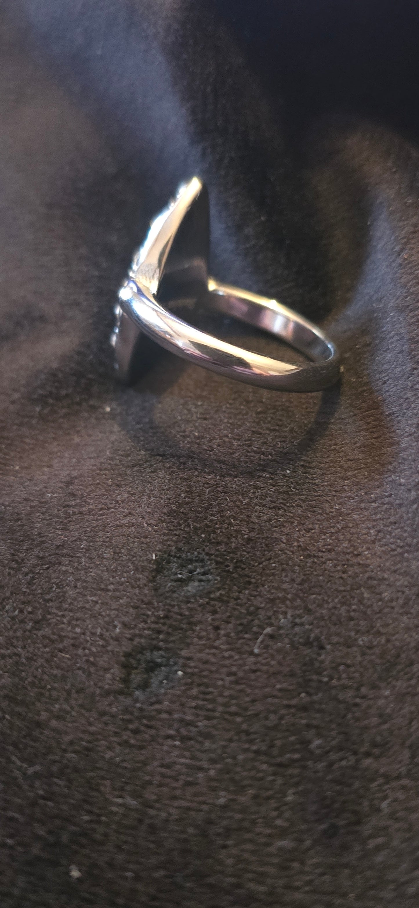 Bague marquise argenté