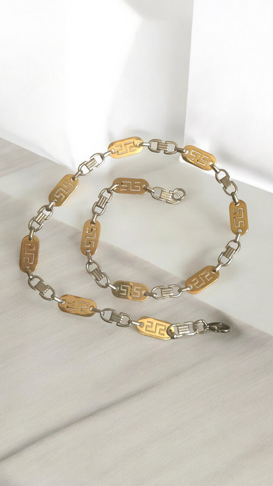 chaine givenchy argenté et d'oré