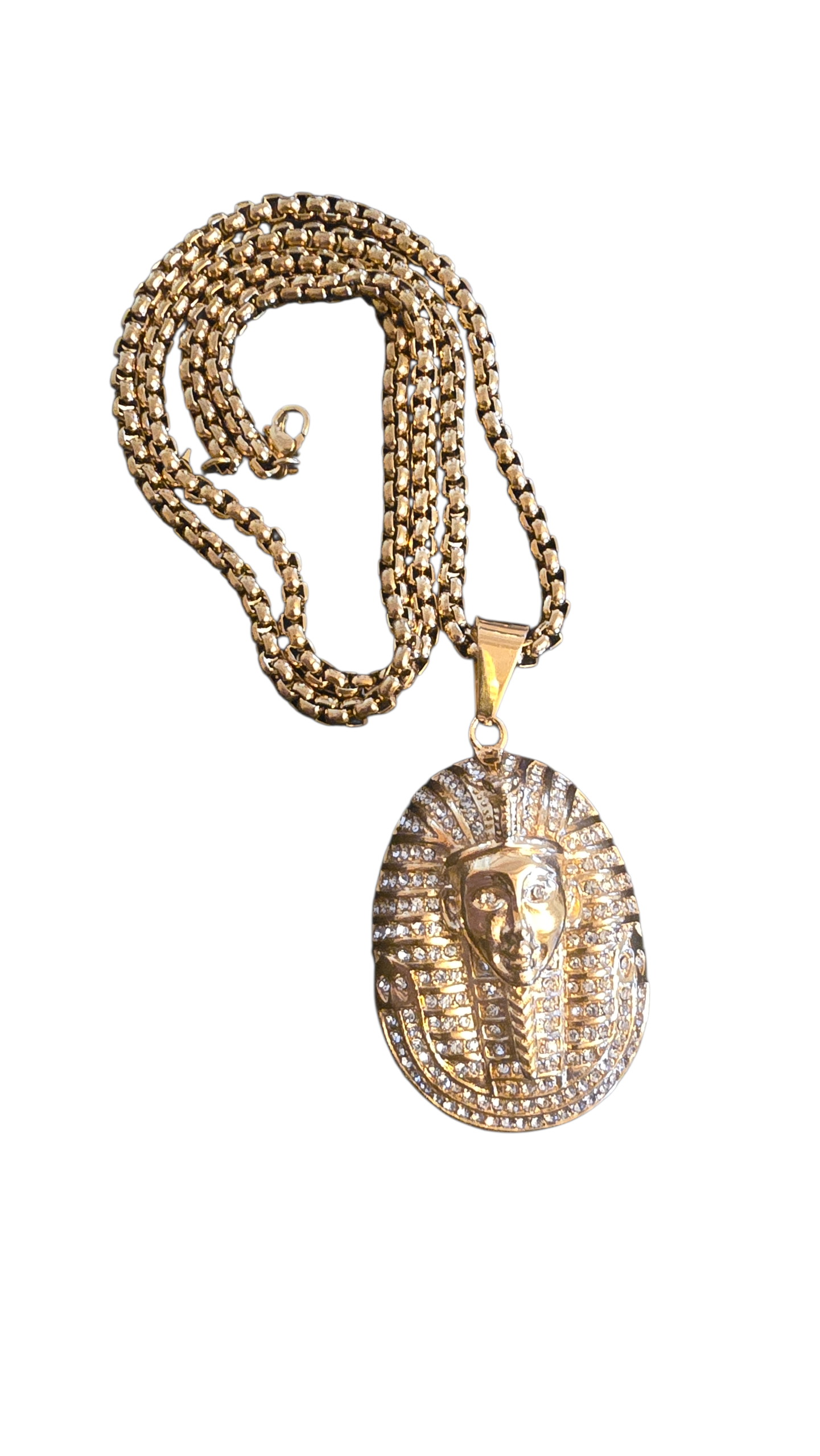 ensemble collier et  pendentif pharaons