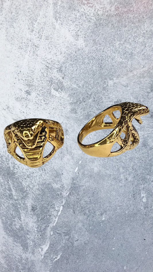 Bague serpent cobra