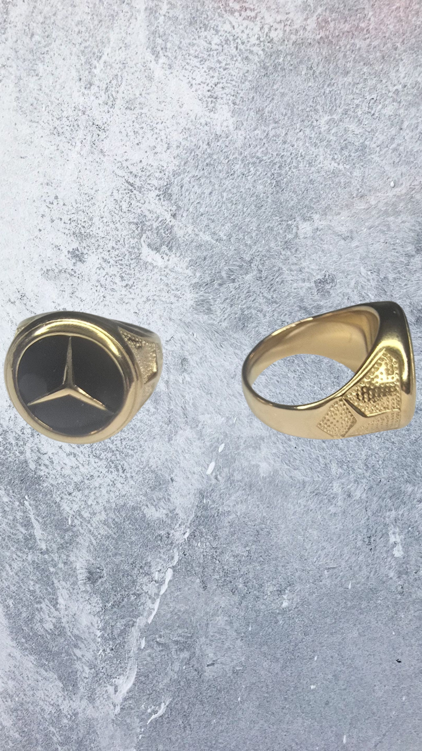 Bague Mercedes  d'oré
