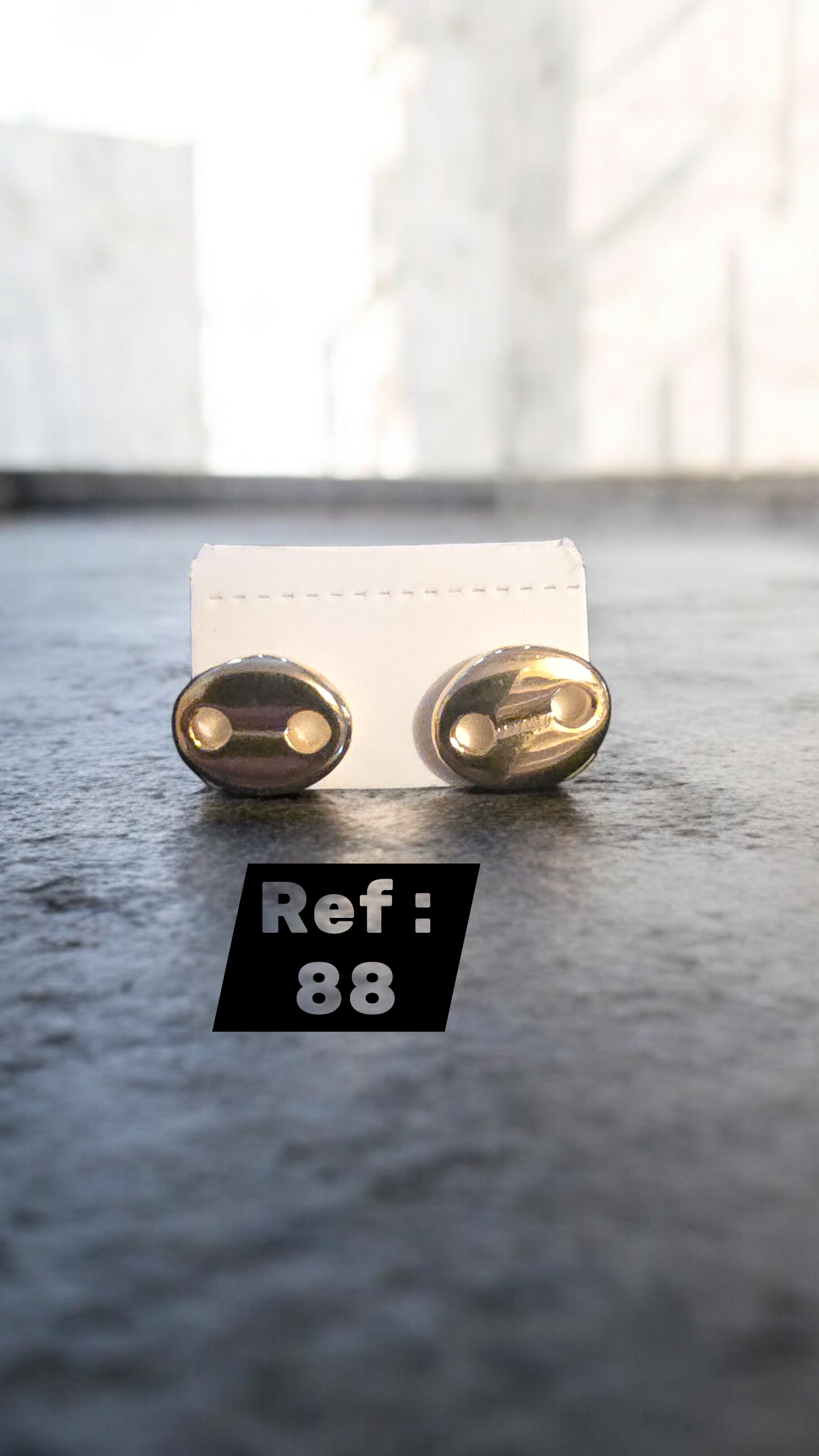 Boucles d'oreilles  grain de café ref 88