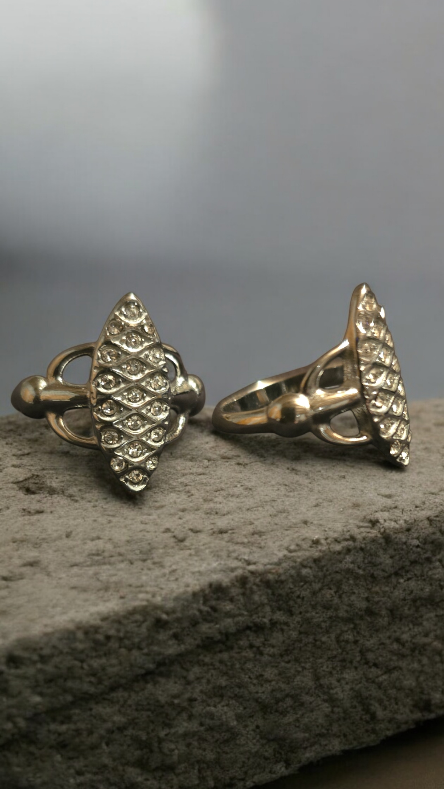 Bague marquise argenté