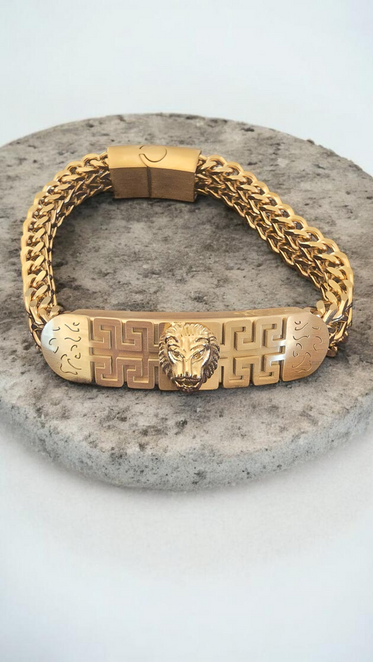 bracelet tête de lion