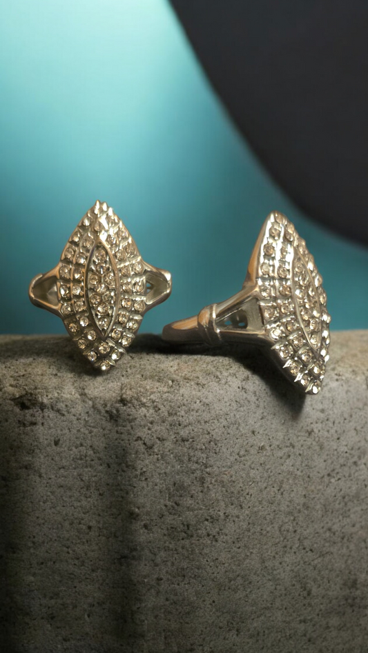 Bague marquise argenté