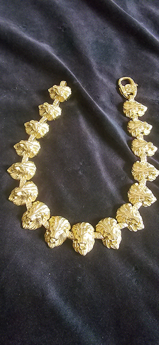 Collier homme lion
