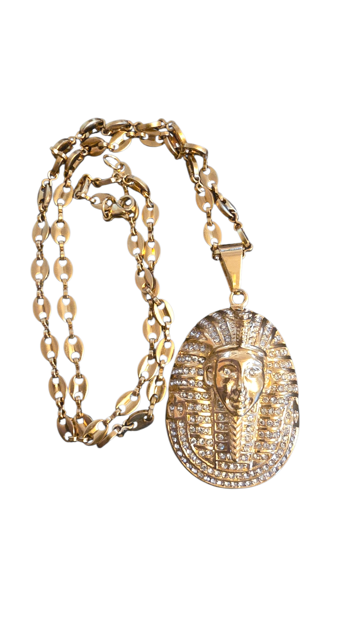 ensemble collier et  pendentif pharaons